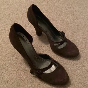 BCBGGirls - Brown suede heels